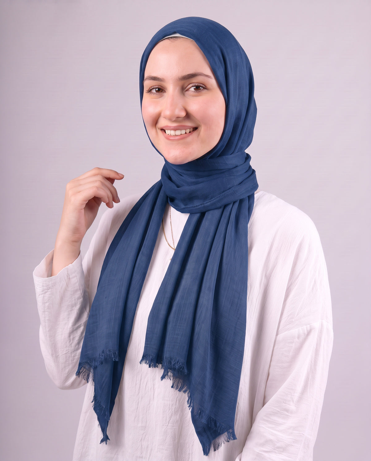 Safnga Cotton Scarf - Dark Teal