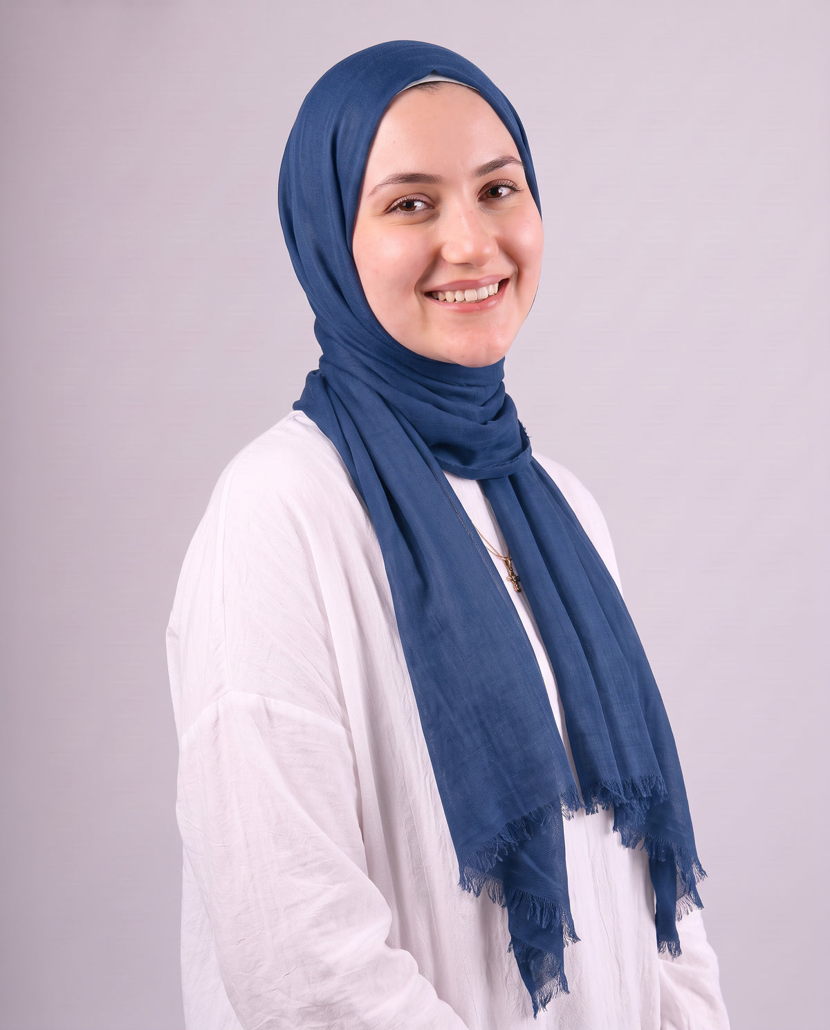 Safnga Cotton Scarf - Dark Teal