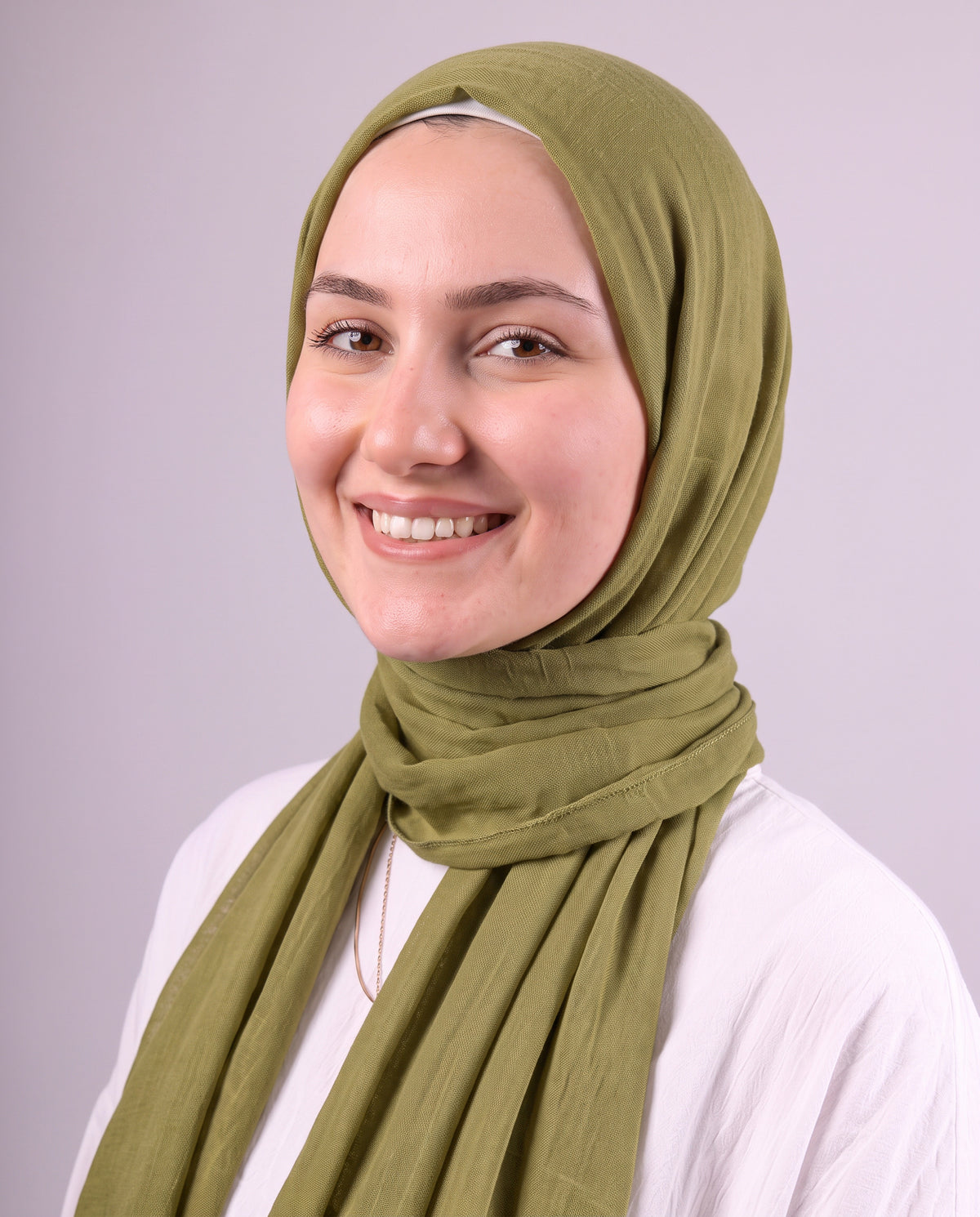 Safnga Cotton Scarf - Olive