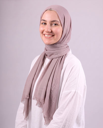 Safnga Cotton Scarf - Cashmere