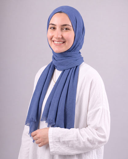 Safnga Cotton Scarf - Light Teal