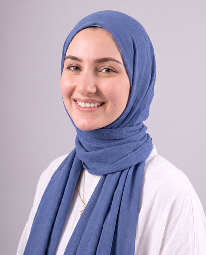 Safnga Cotton Scarf - Light Teal