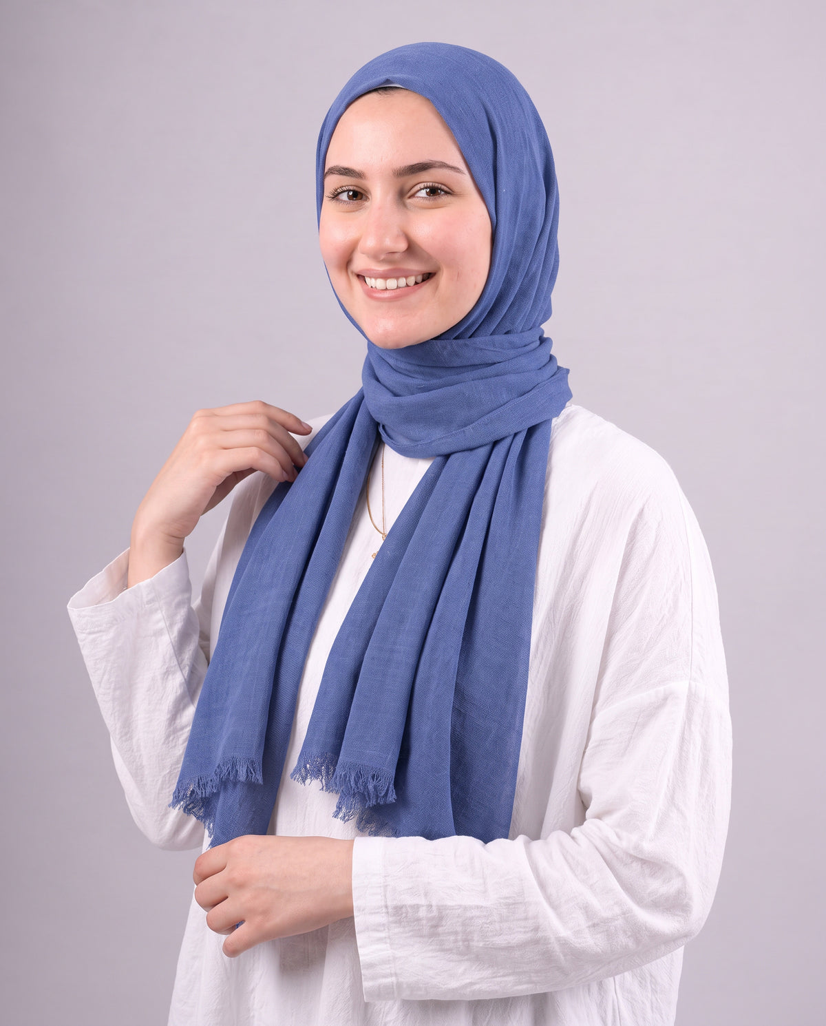Safnga Cotton Scarf - Light Teal