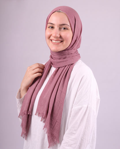 Safnga Cotton Scarf - Dark Cashmere