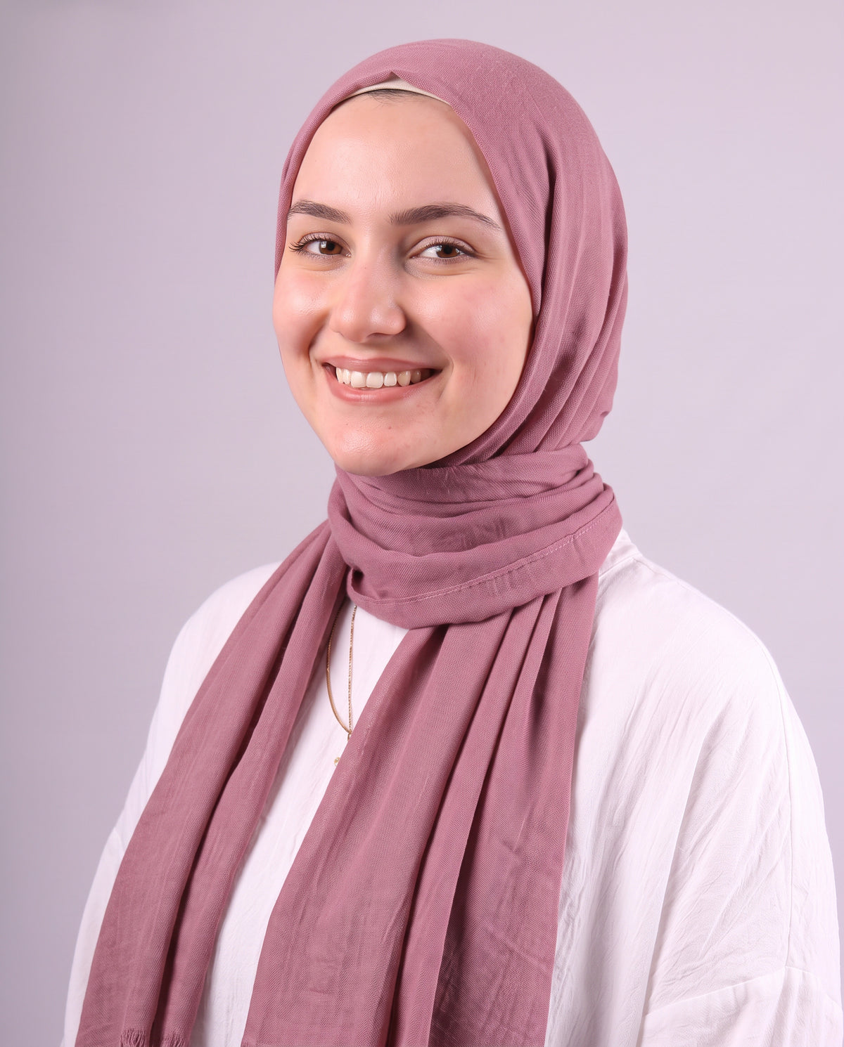 Safnga Cotton Scarf - Dark Cashmere