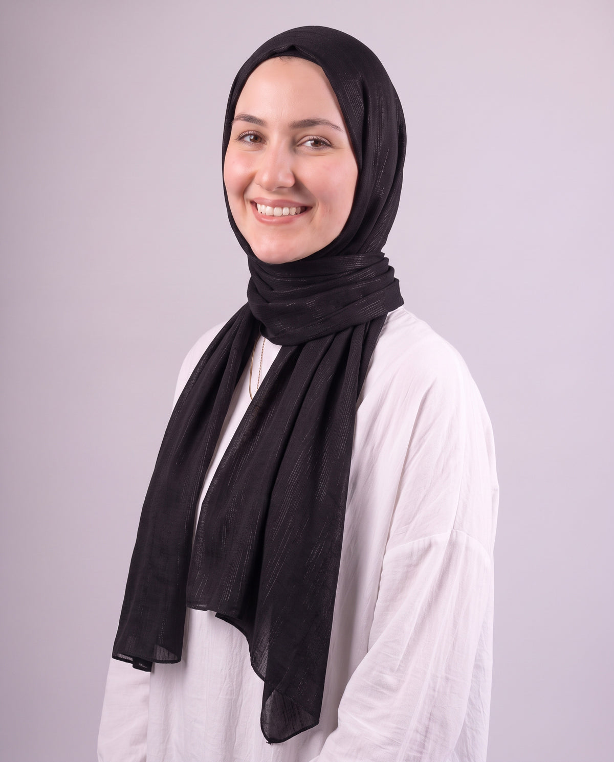 Strap Kuwaiti Scarf - Black
