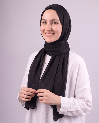 Strap Kuwaiti Scarf - Black