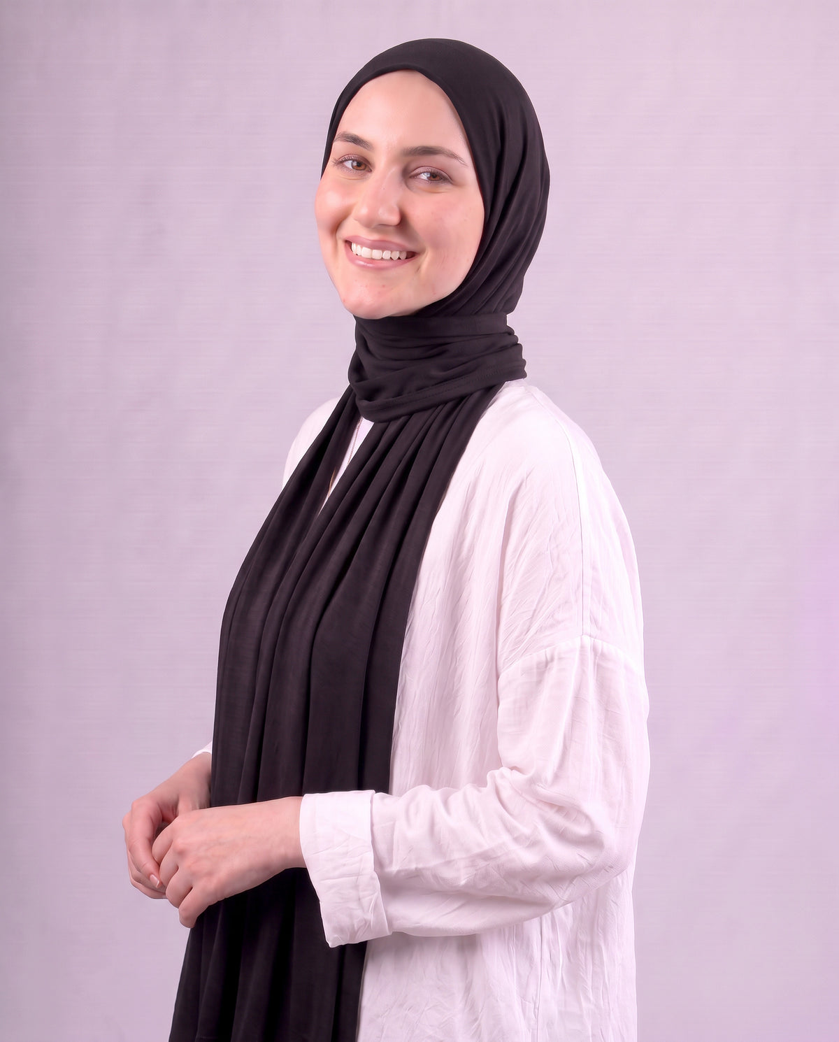 Plain Kuwaiti Scarf - Black