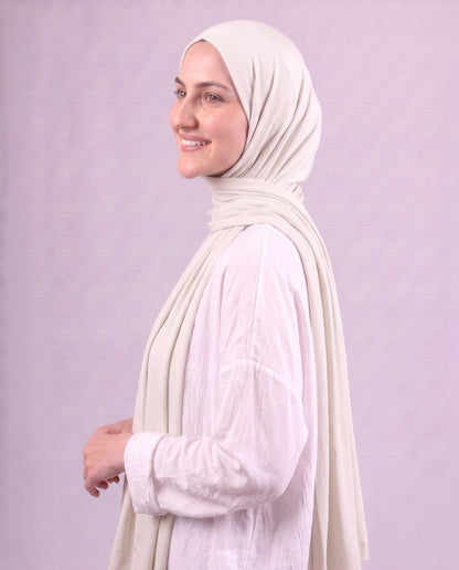 Plain Kuwaiti Scarf - Off White