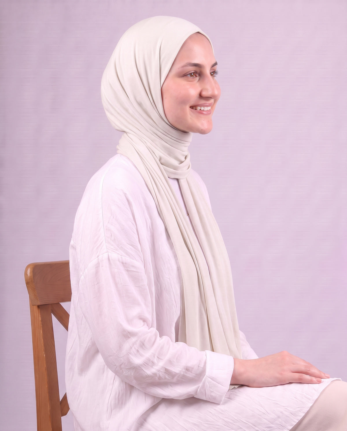 Plain Kuwaiti Scarf - Off White