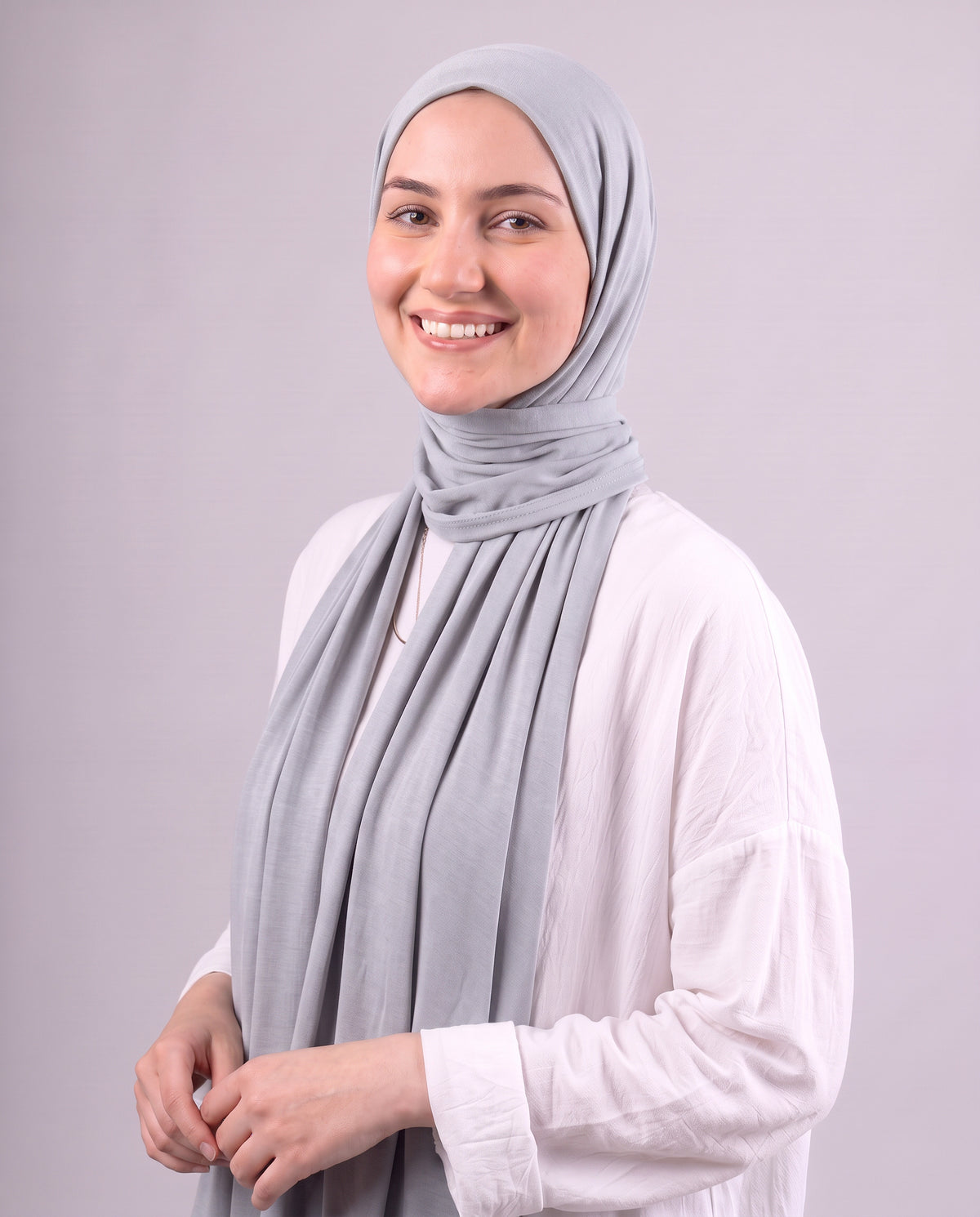 Plain Kuwaiti Scarf - Grey