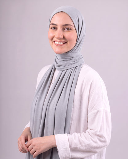 Plain Kuwaiti Scarf - Grey