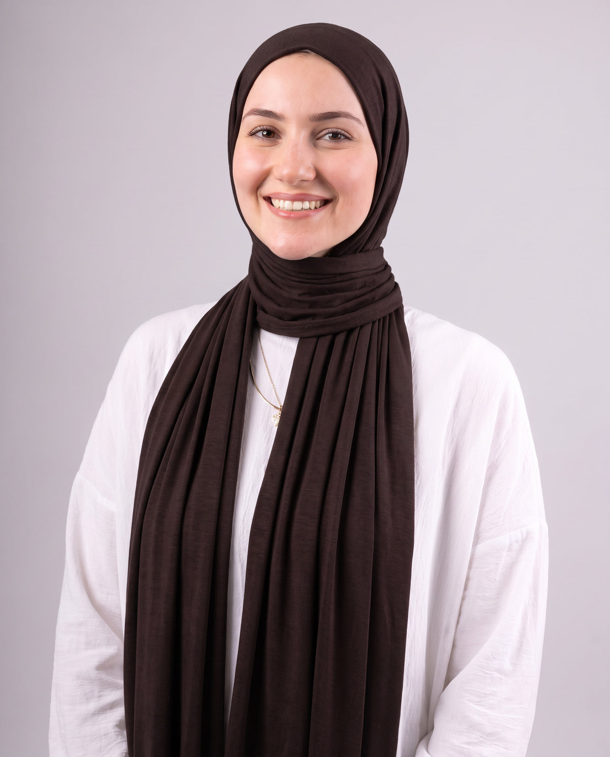Jel Scarf - Dark Brown
