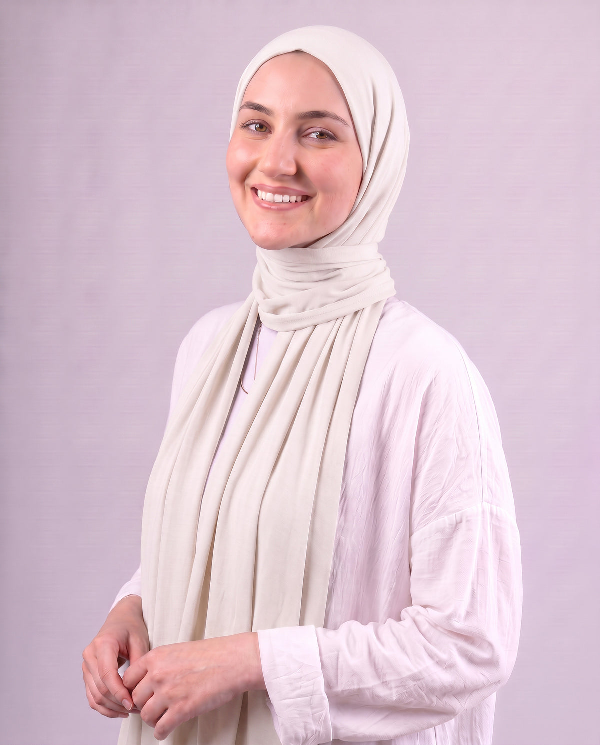 Plain Kuwaiti Scarf - Off White