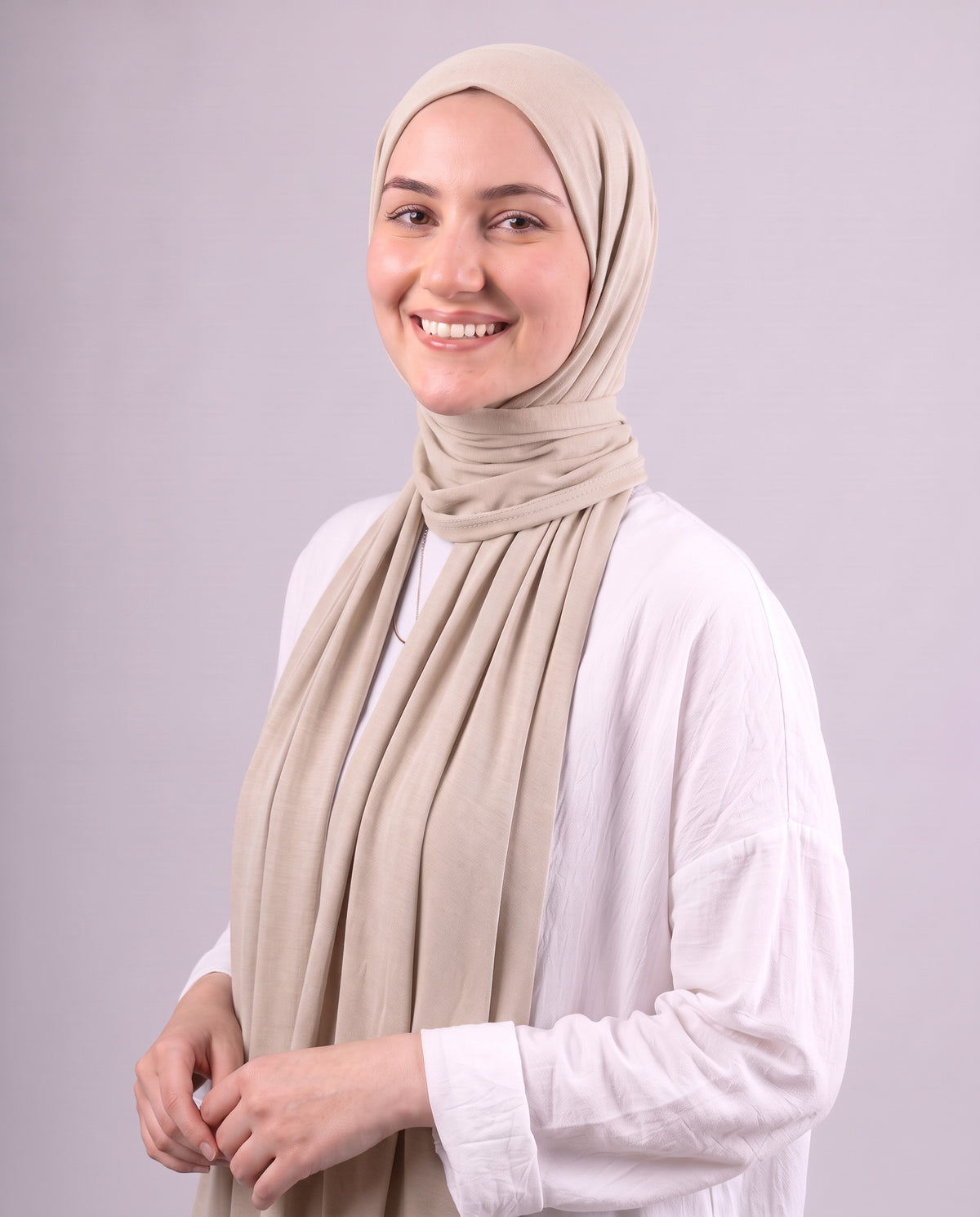 Plain Kuwaiti Scarf - Beige