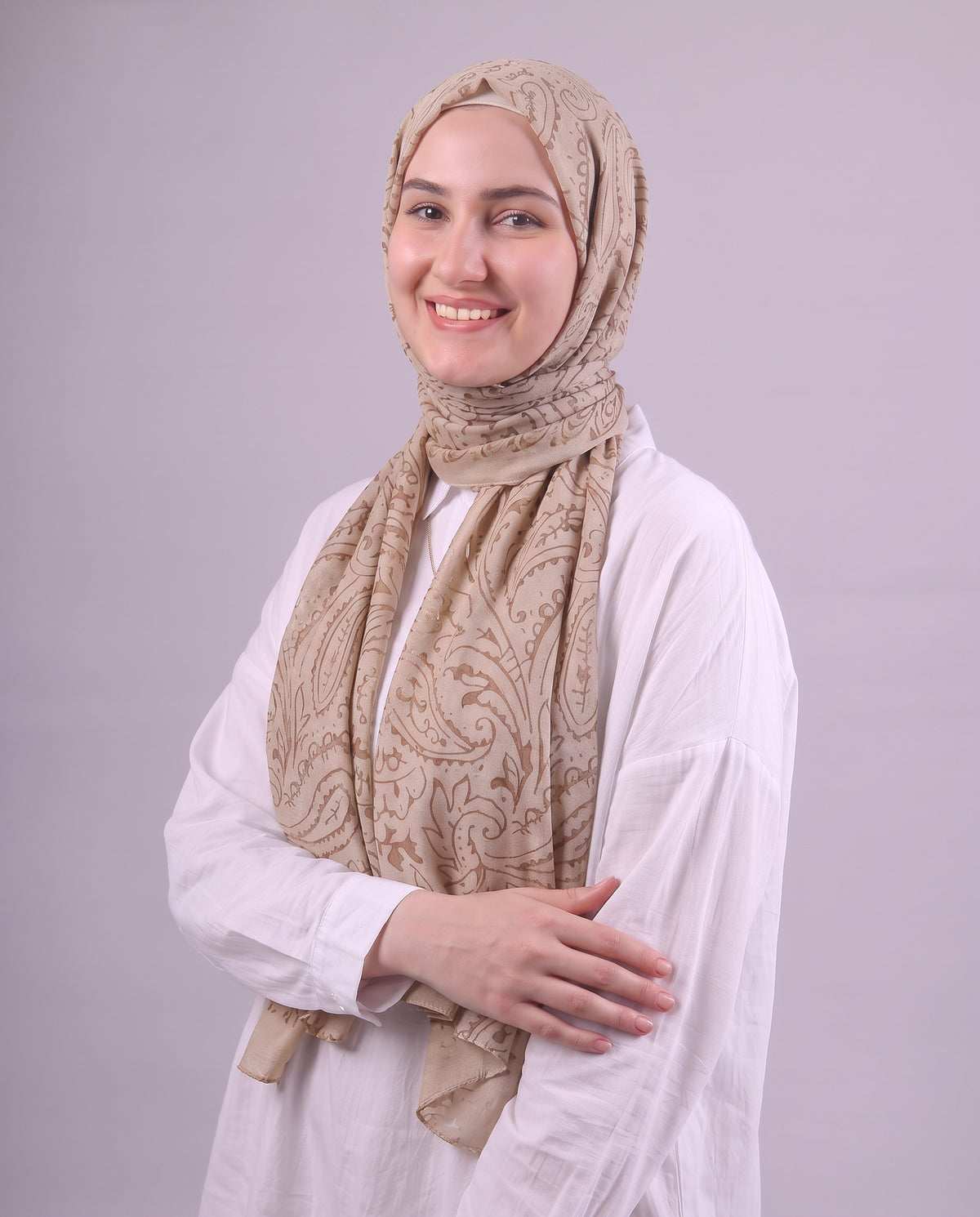 Robean Devore Scarf - Honey