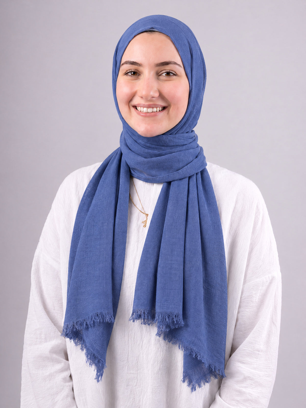 Safnga Cotton Scarf - Light Teal