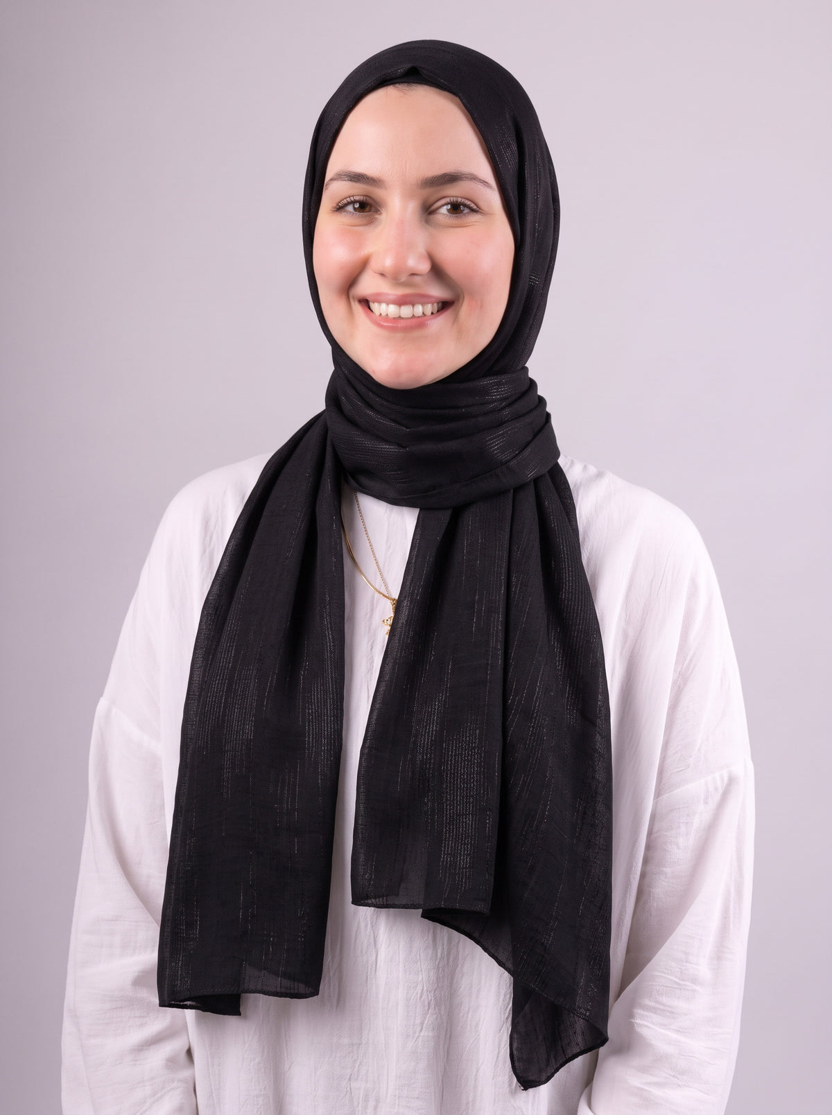 Strap Kuwaiti Scarf - Black