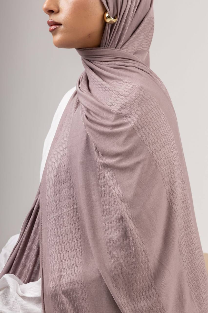 Desert Scale Kuwaiti Scarf in Mauve #Color_Mauve