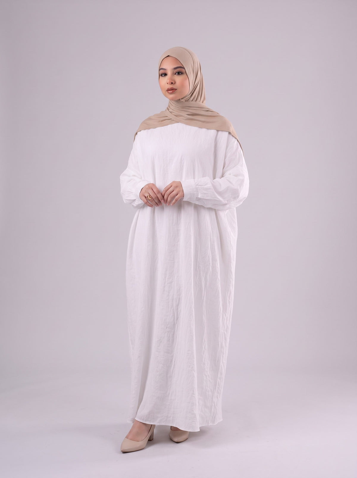 Quick Wrap Hijab in Medium Beige #Color_Medium Beige