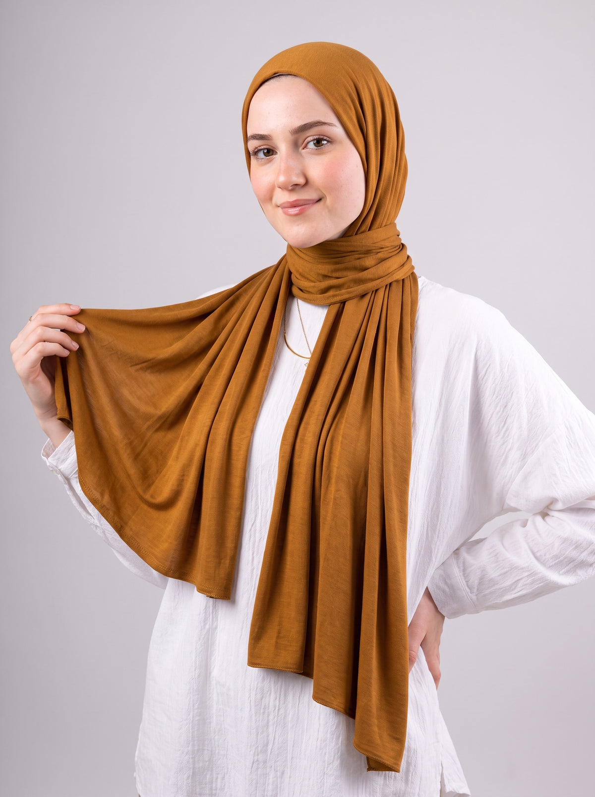 Jel Scarf in Mustard #Color_Mustard