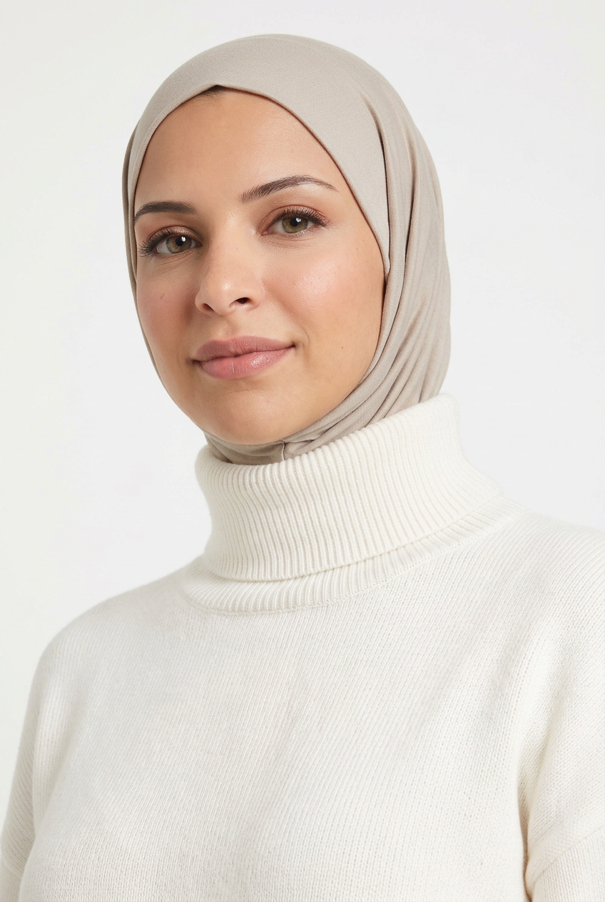 Ready Two Snap Hijab - Greige