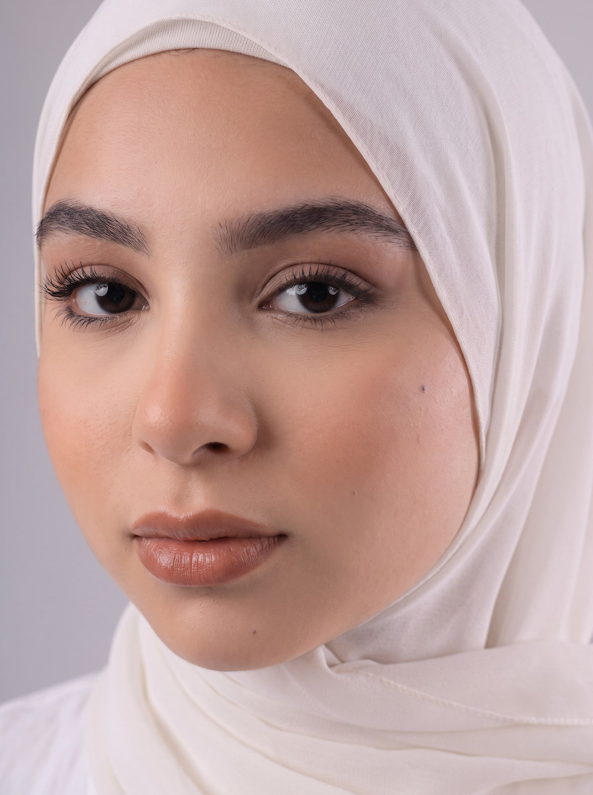 Quick Wrap Hijab in Off White #Color_Off White