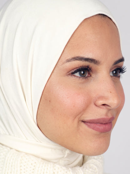 Ready Two Snap Hijab - Off White