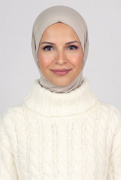 Ready Two Snap Hijab - Greige