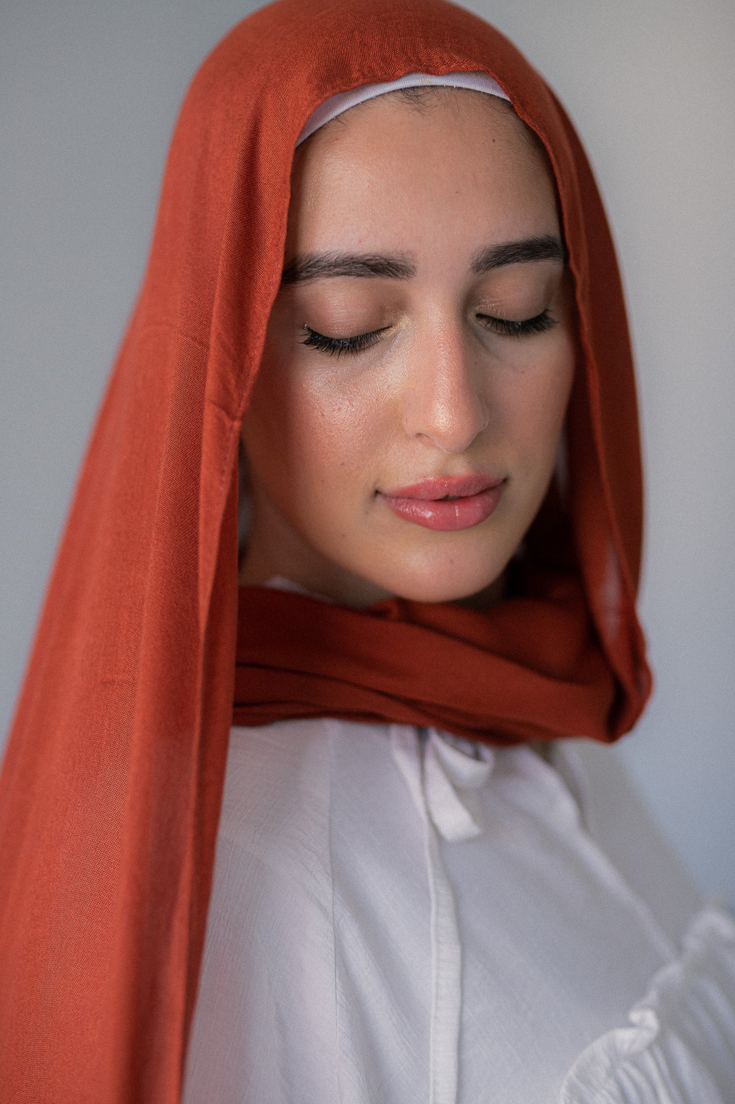 Cotton Modal Brick red