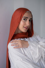 Cotton Modal Brick red