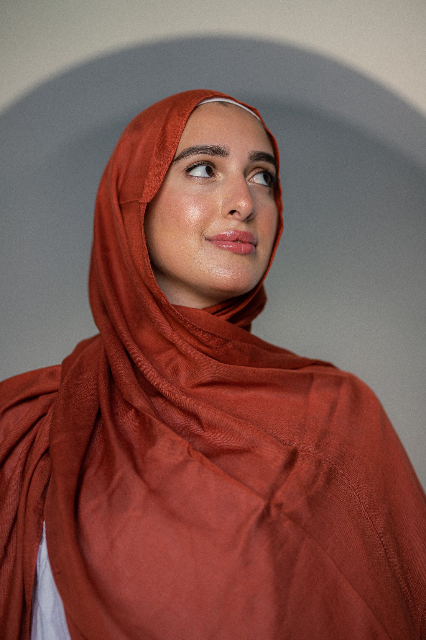 Cotton Modal Brick red