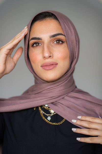 Cotton Modal Dark Mauve