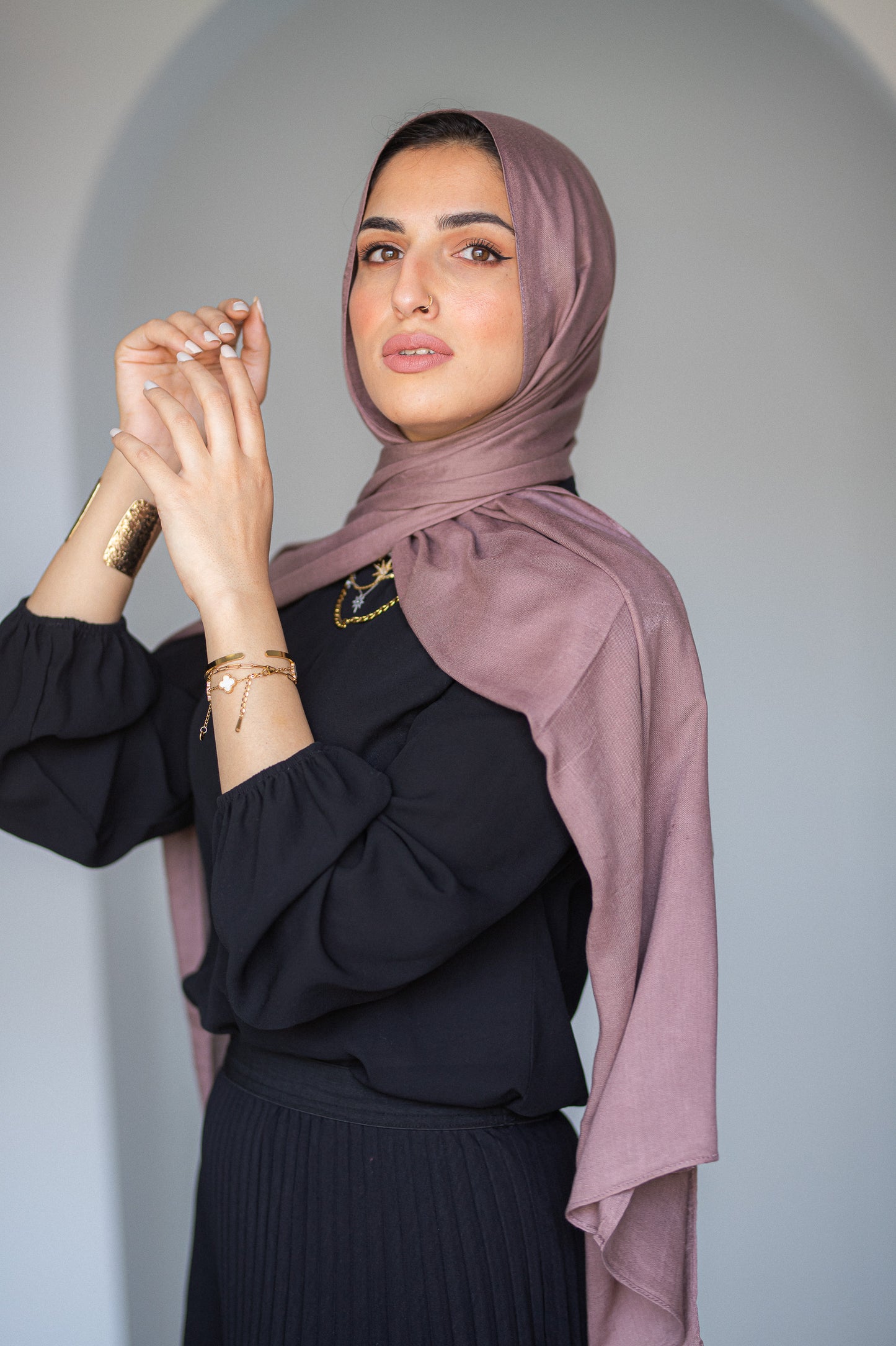 Cotton Modal Dark Mauve