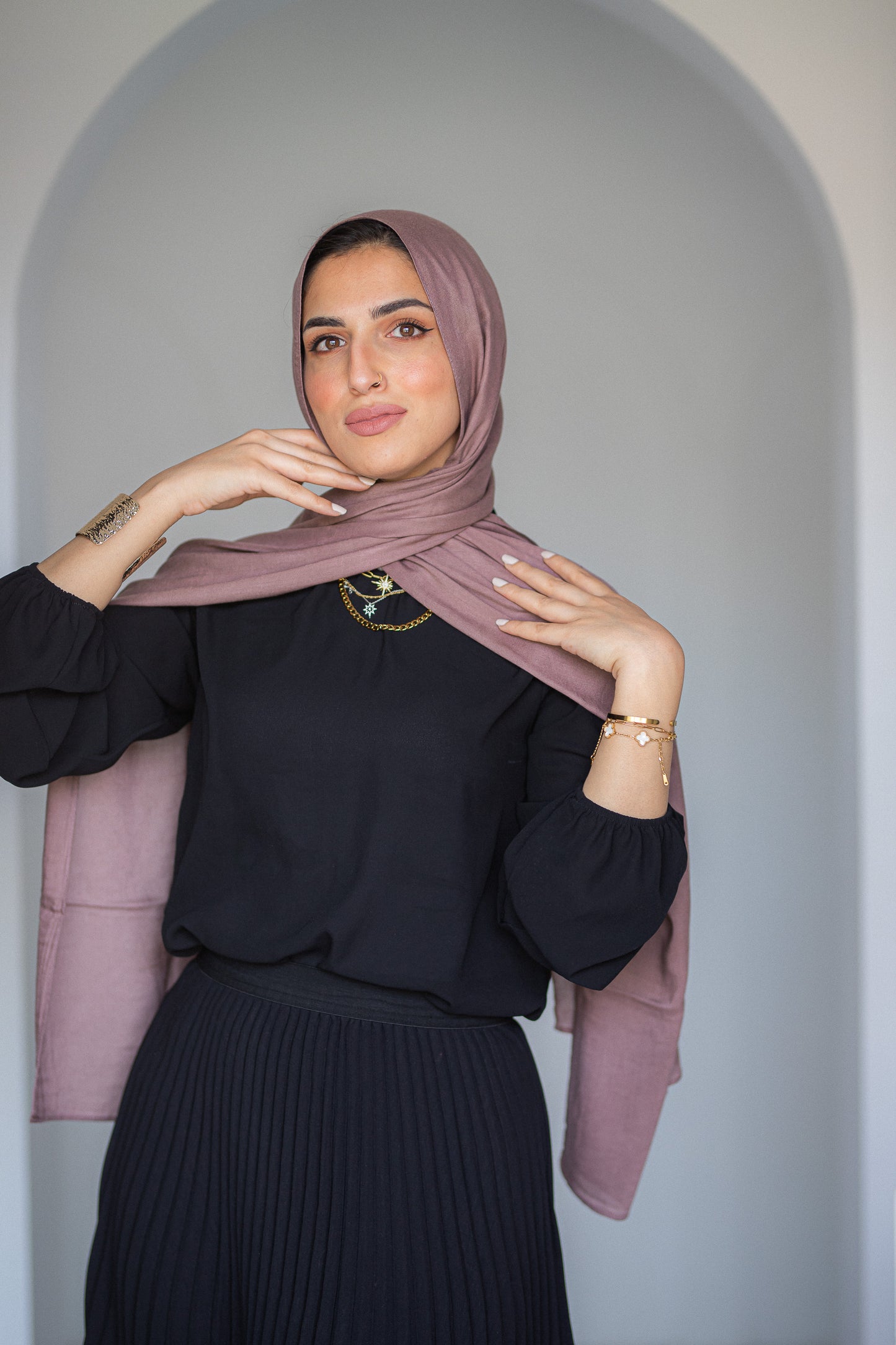 Cotton Modal Dark Mauve