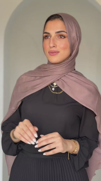 Cotton Modal Dark Mauve