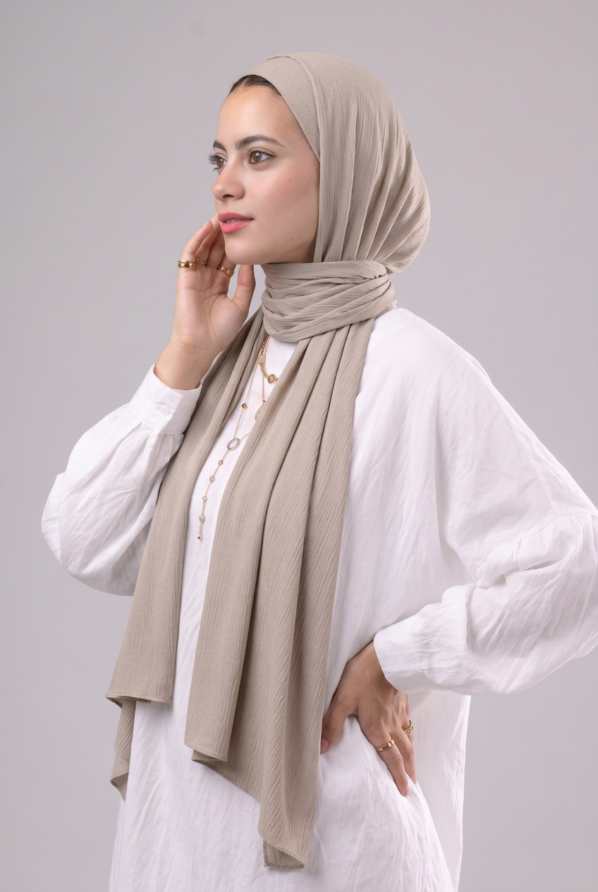 Lulua Scarf and Bandana Set - Greige