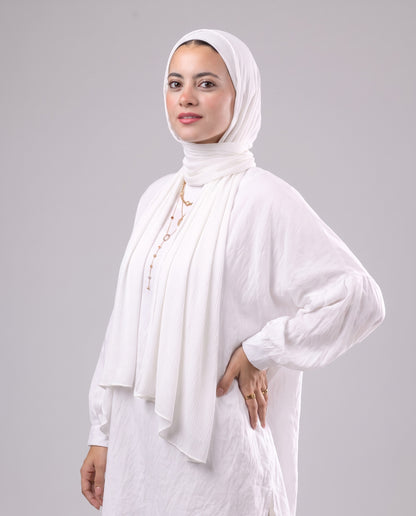 Lulua Scarf and Bandana Set in White #Color_White