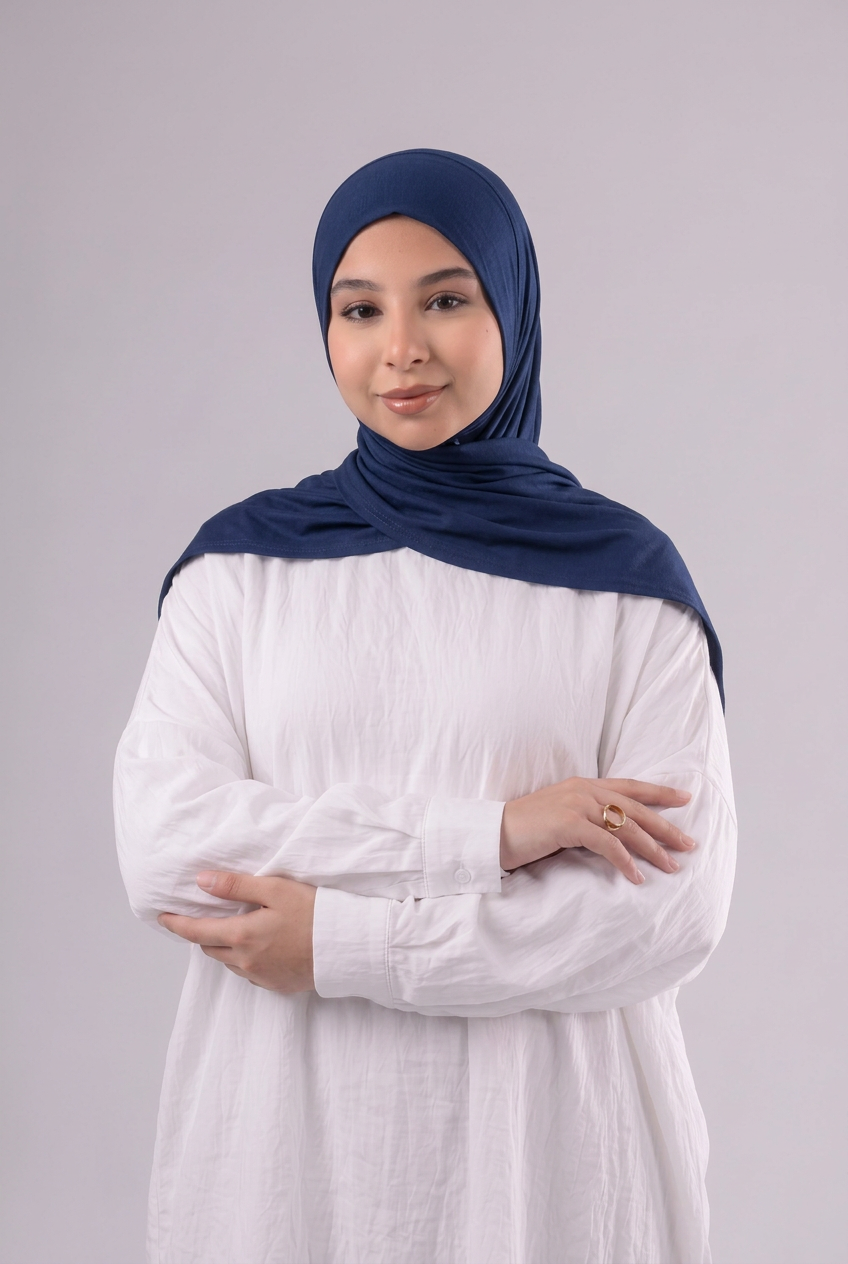 Quick Wrap Hijab - Navy