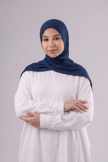 Quick Wrap Hijab - Navy